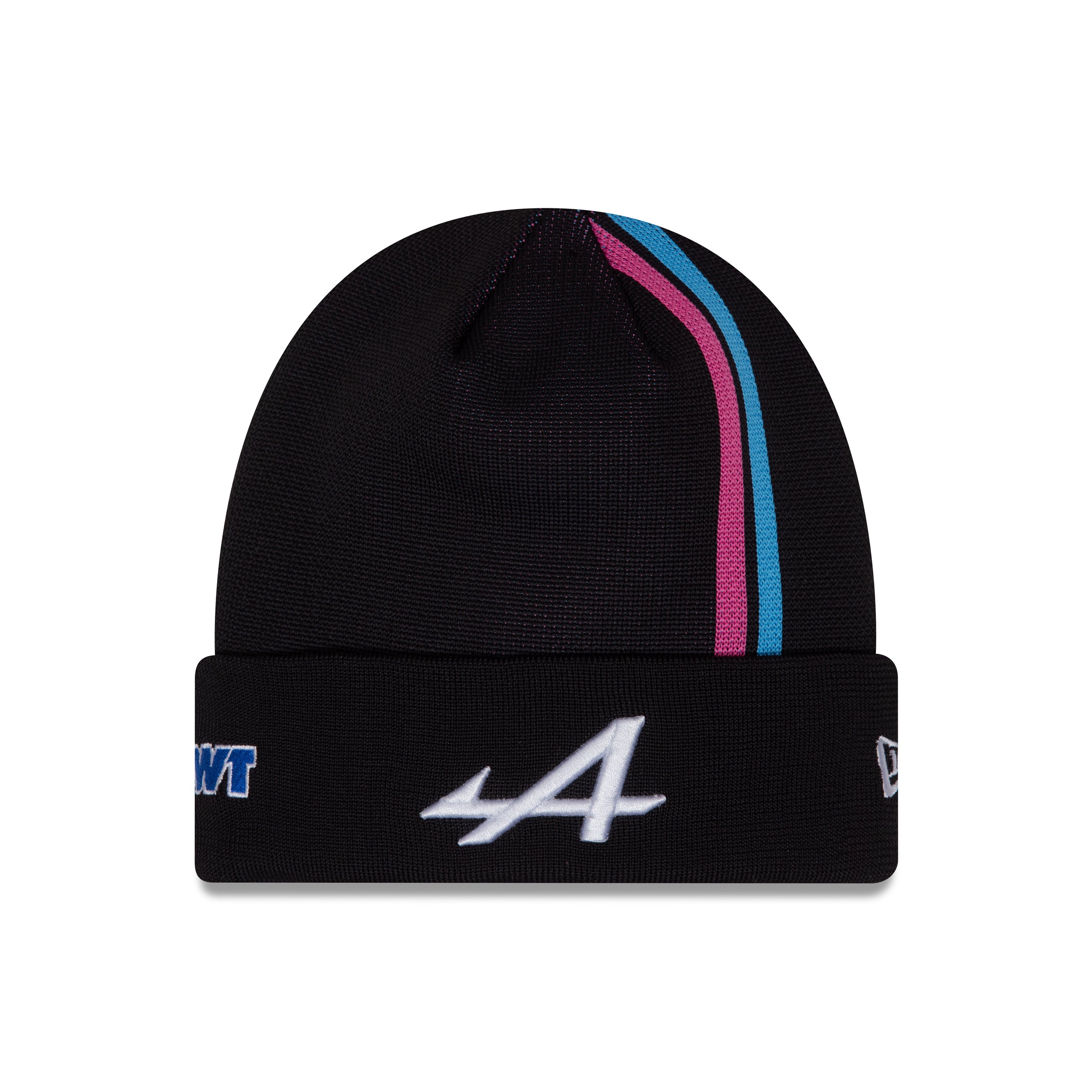 Alpine F1 Pierre Gasly Stripe Knit Beanie Adults - Black