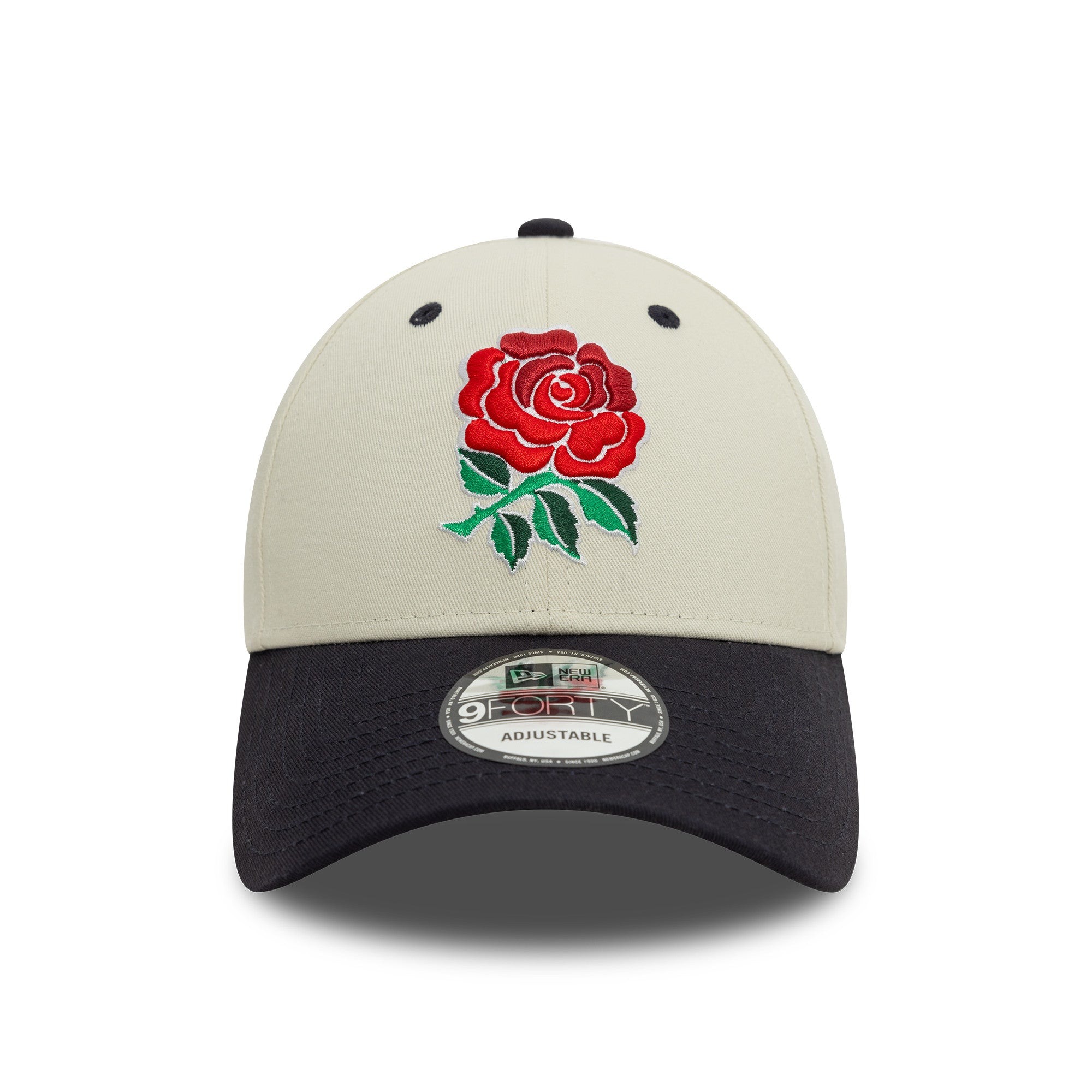 Rugby Football Union Contrast Visor 9Forty Cap Adults - Ivory/Navy