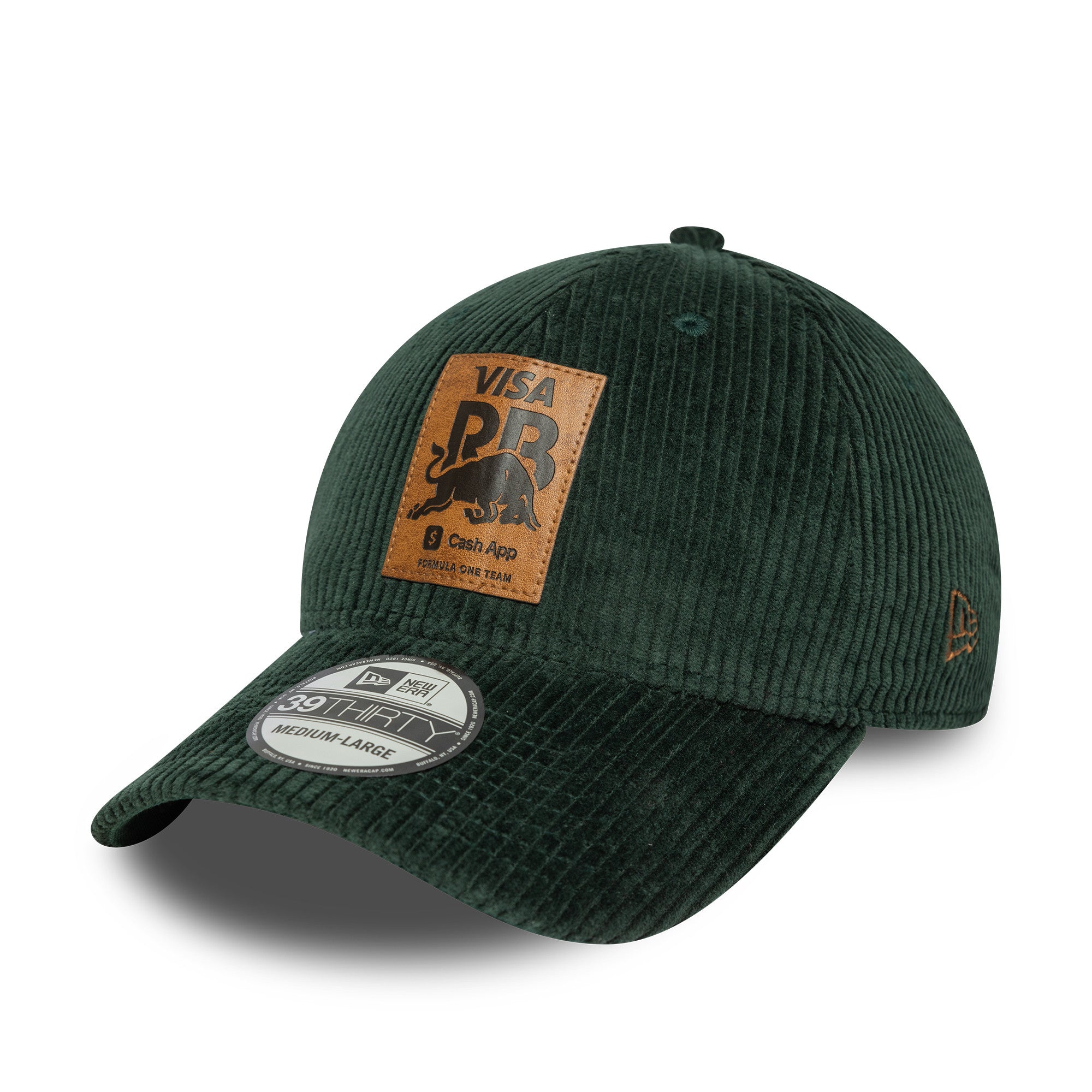 Visa Cash App RB F1 Cord 39Thirty Cap Adults - Dark Green