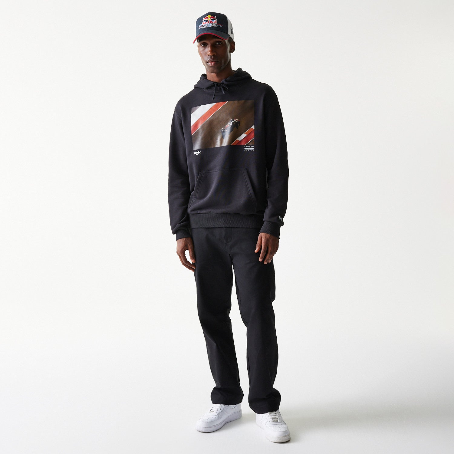 Red Bull Racing F1 Oversized Hoodie Adults - Black