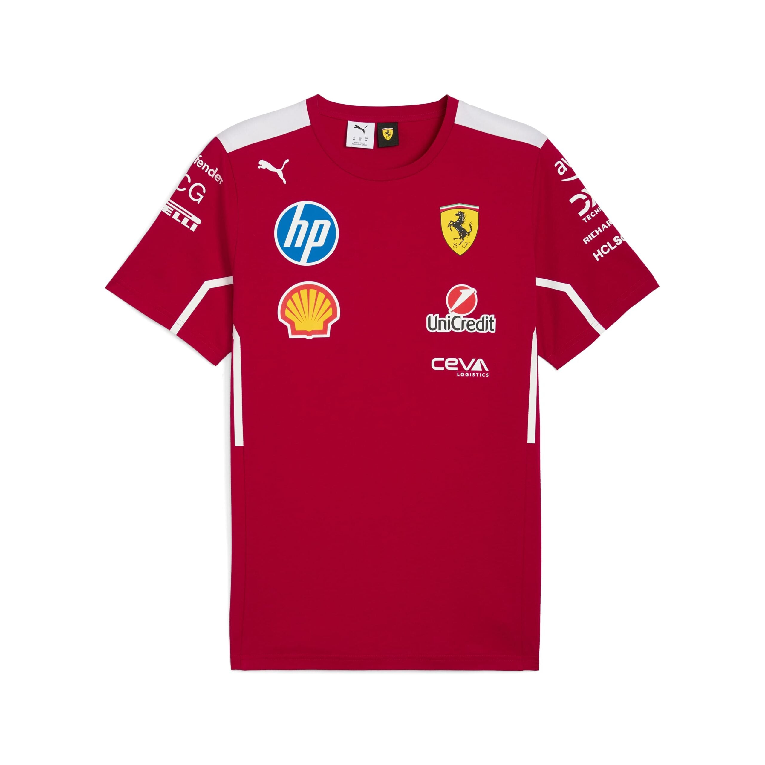Scuderia Ferrari F1 Team 2025 Tee Womens - Dark Cherry