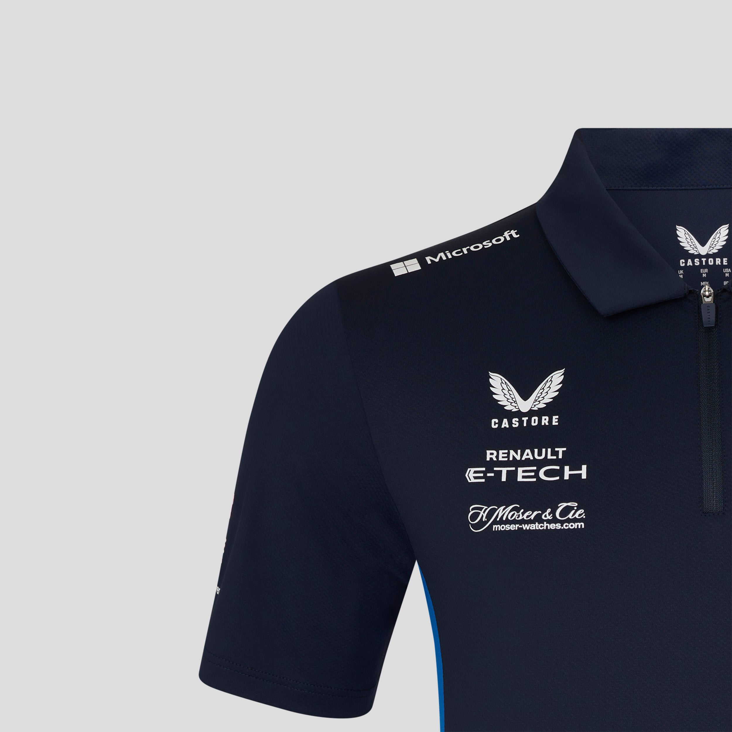 Alpine F1 Team 2025 Short Sleeve Polo Shirt Mens - Navy