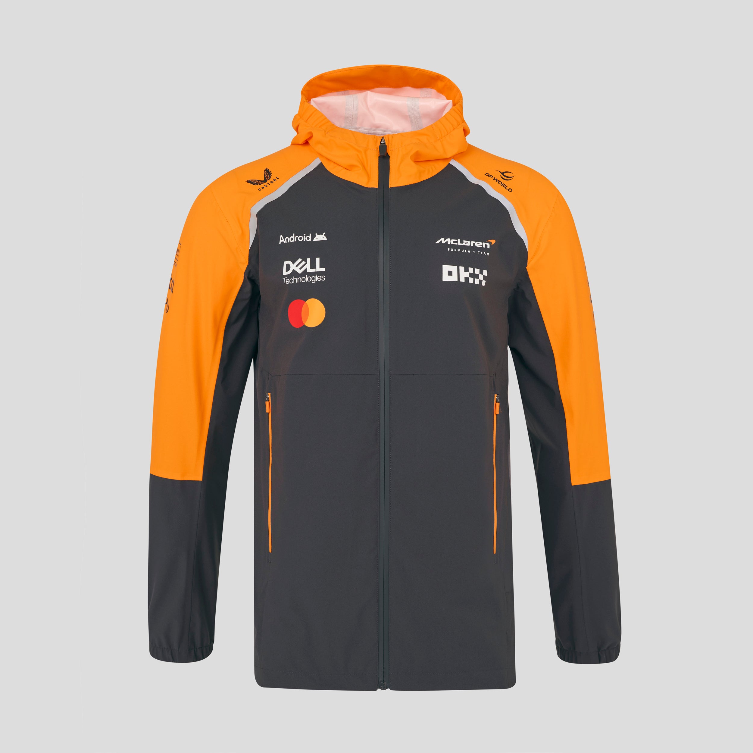 McLaren Racing F1 Official Team 2025 Waterproof Rain Jacket Unisex - Anthracite
