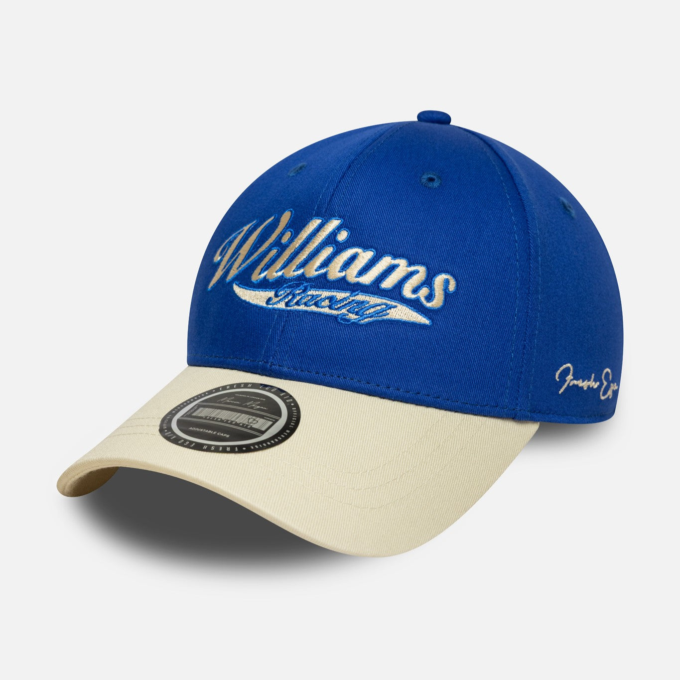 Fresh Ego X Williams Racing Script Cap Unisex - Cream/Blue