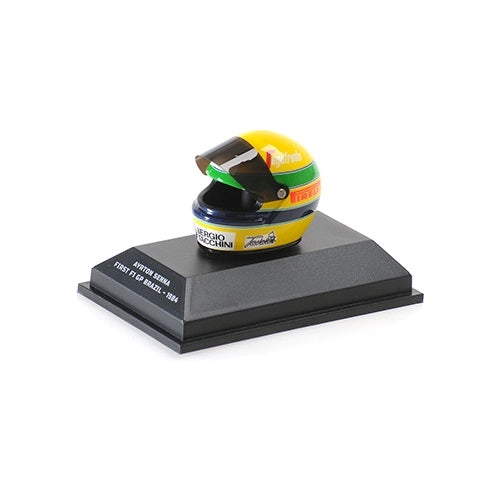 Ayrton Senna First F1 Brazil GP 1984 Helmet 1:8 Scale - Yellow