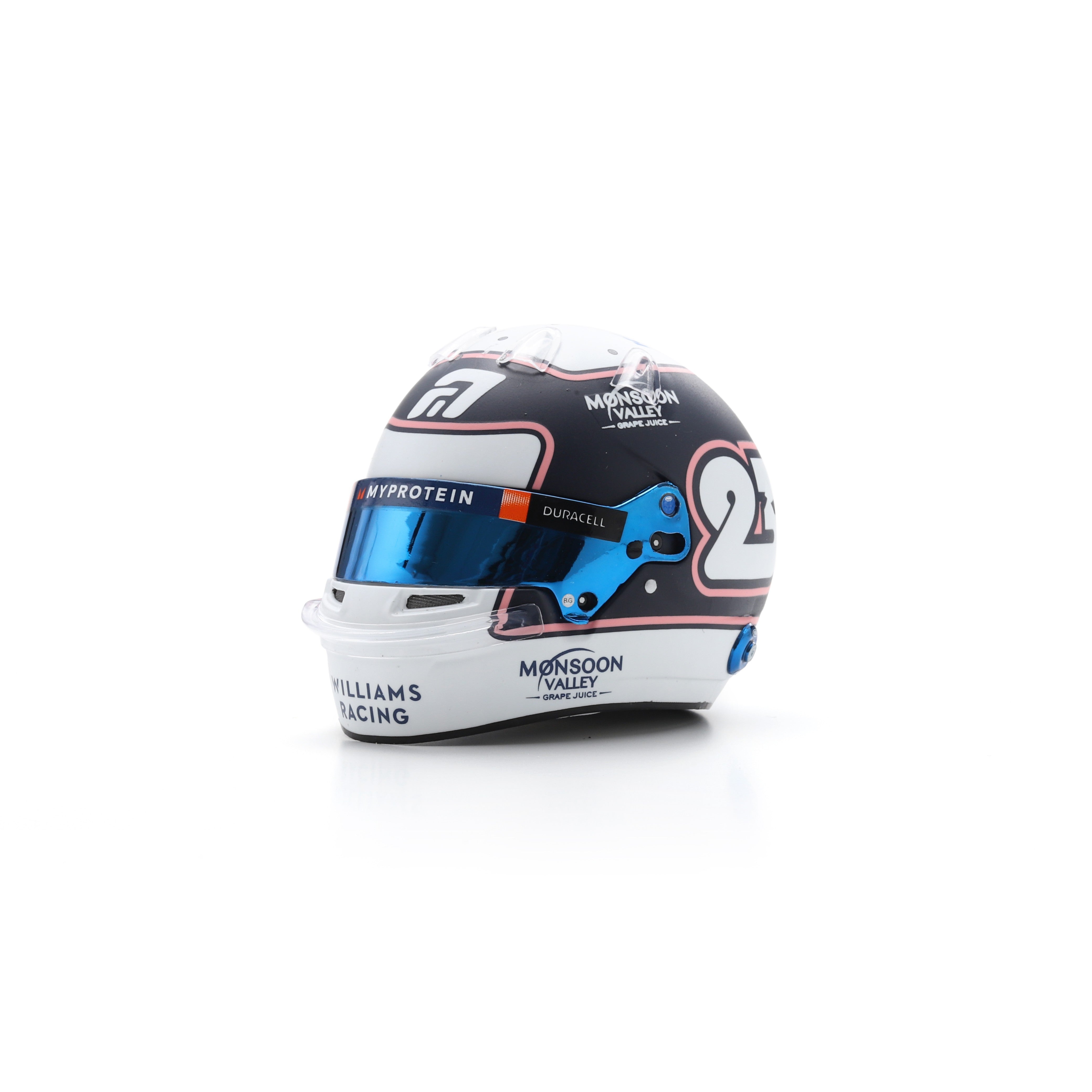Spark Williams racing F1 Team Alex Albon 2024 Monaco GP Mini Helmet - 1:5 Scale