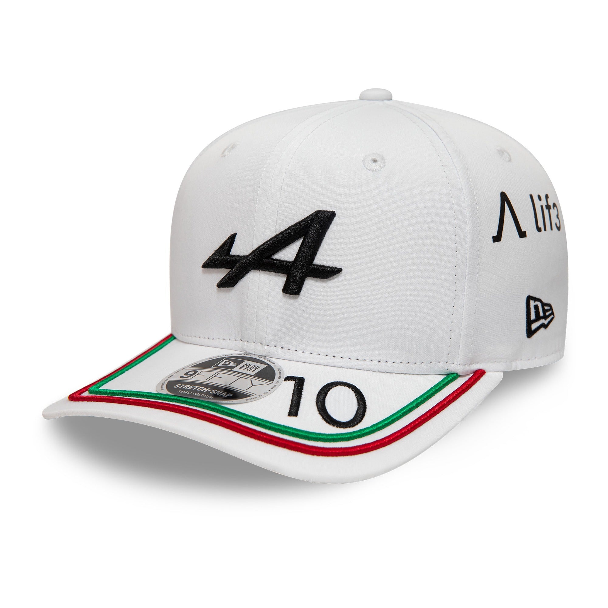 Alpine F1 Monza GP Pierre Gasly 9Fifty Pre Curve - White