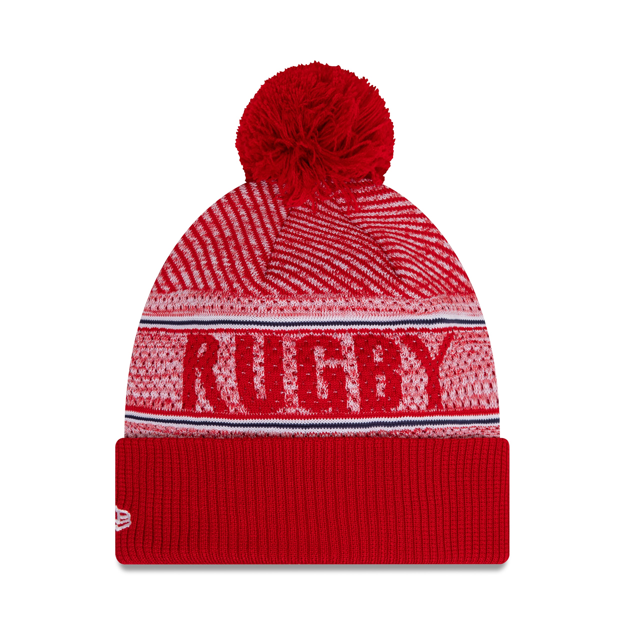 England Rugby Football Union Engineered Wordmark Cuff Beanie Adults - Scarlet