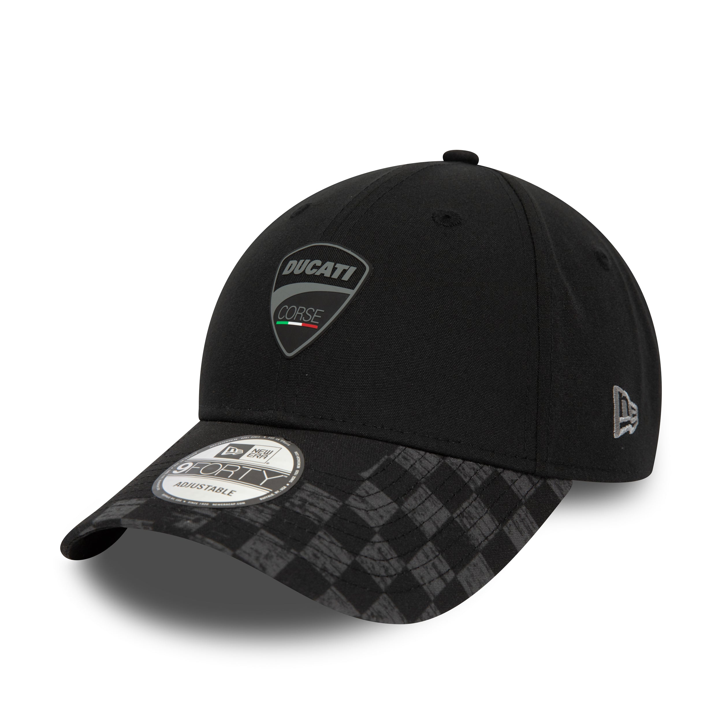 Ducati Check Visor 9Forty Cap Adults - Black