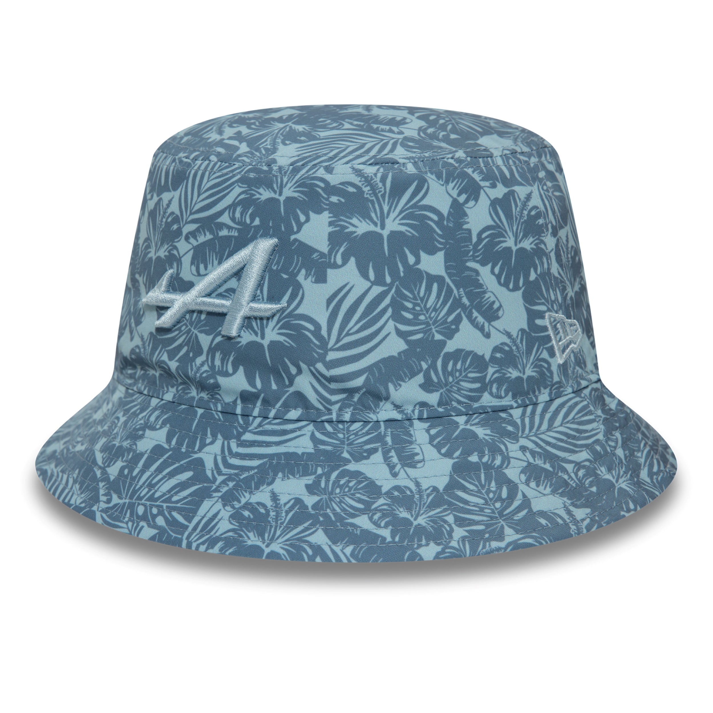 Alpine F1 All Over Print Floral Tapered Bucket Hat Adults - Light Sky Blue/Dark Sky Blue