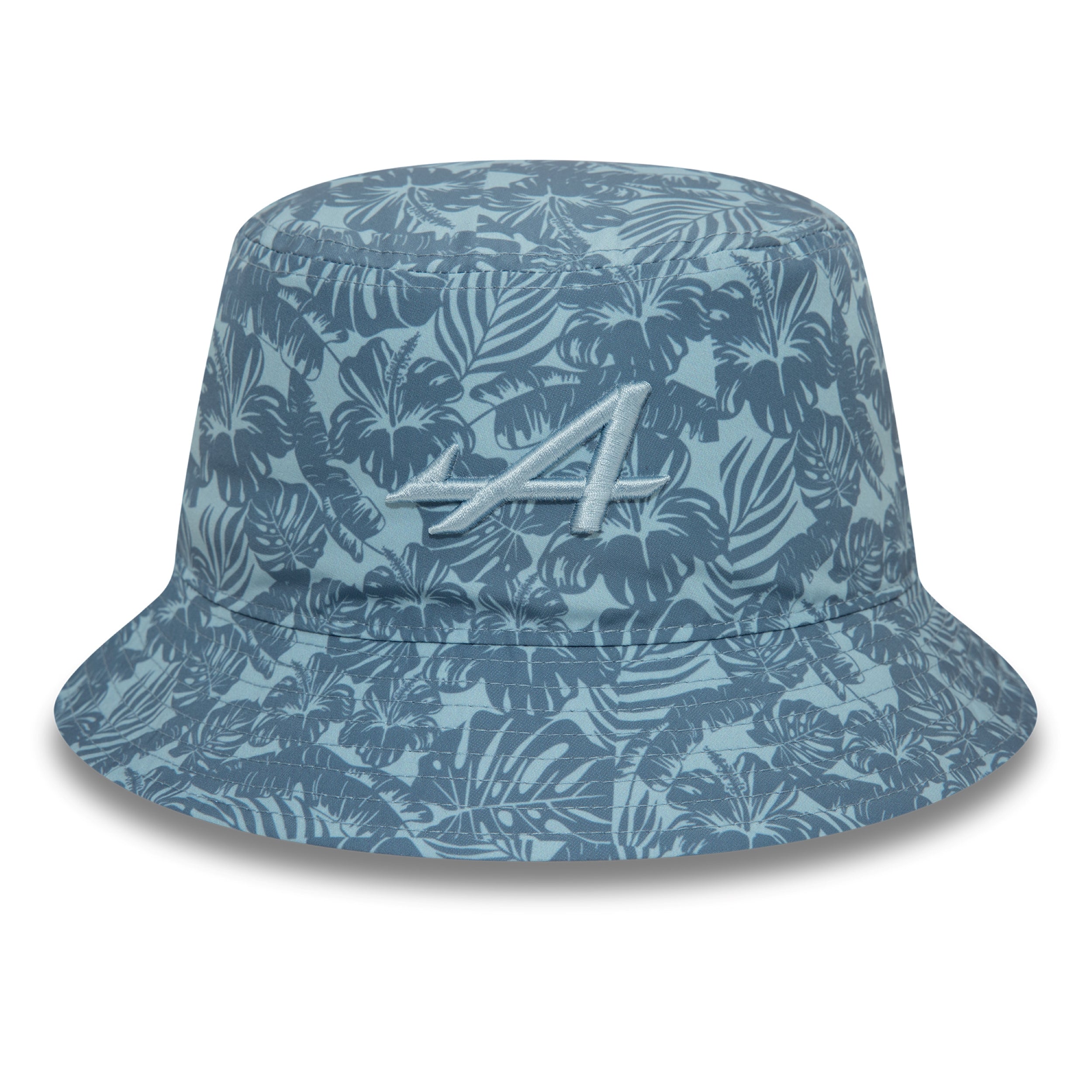 Alpine F1 All Over Print Floral Tapered Bucket Hat Adults - Light Sky Blue/Dark Sky Blue