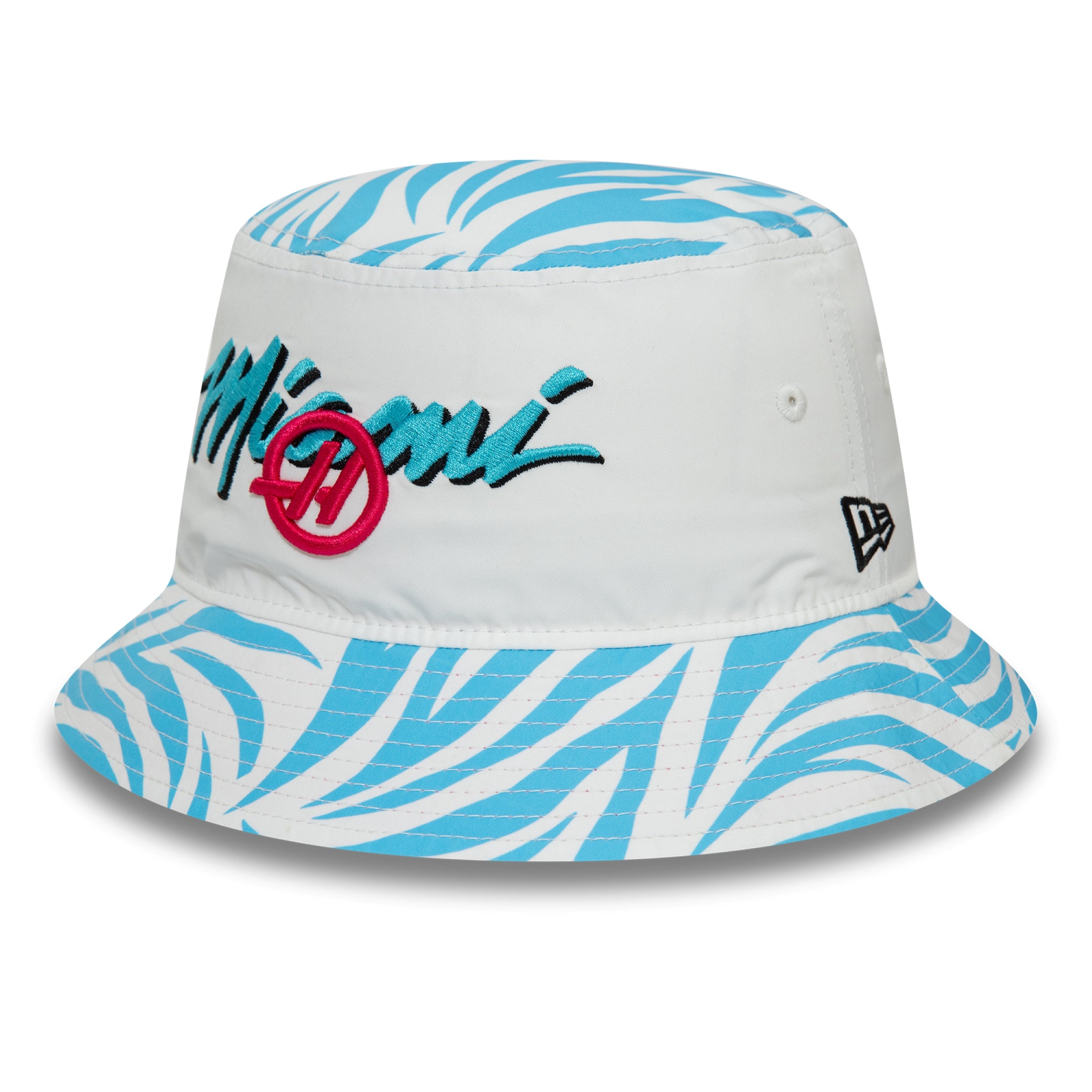 Haas F1 Miami Zebra Bucket Hat Adults - White