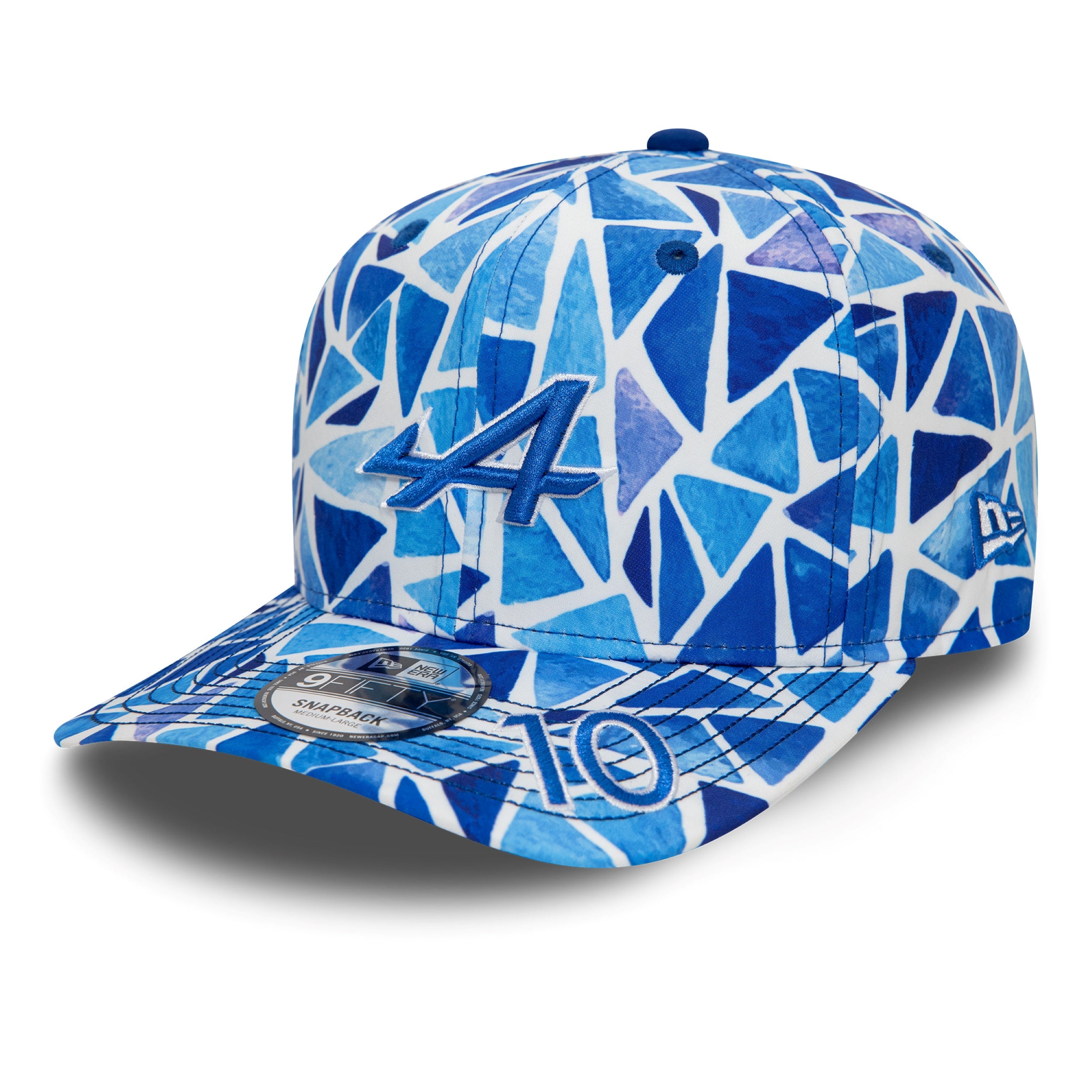 Alpine F1 Pierre Gasly Barcelona 9Fifty Cap Pre Curve Cap Adults - Medium Blue/White