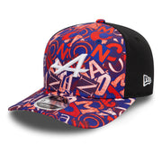 Alpine F1 Monaco 9Fifty Cap Pre Curve Cap Adults - Multicolour/Black