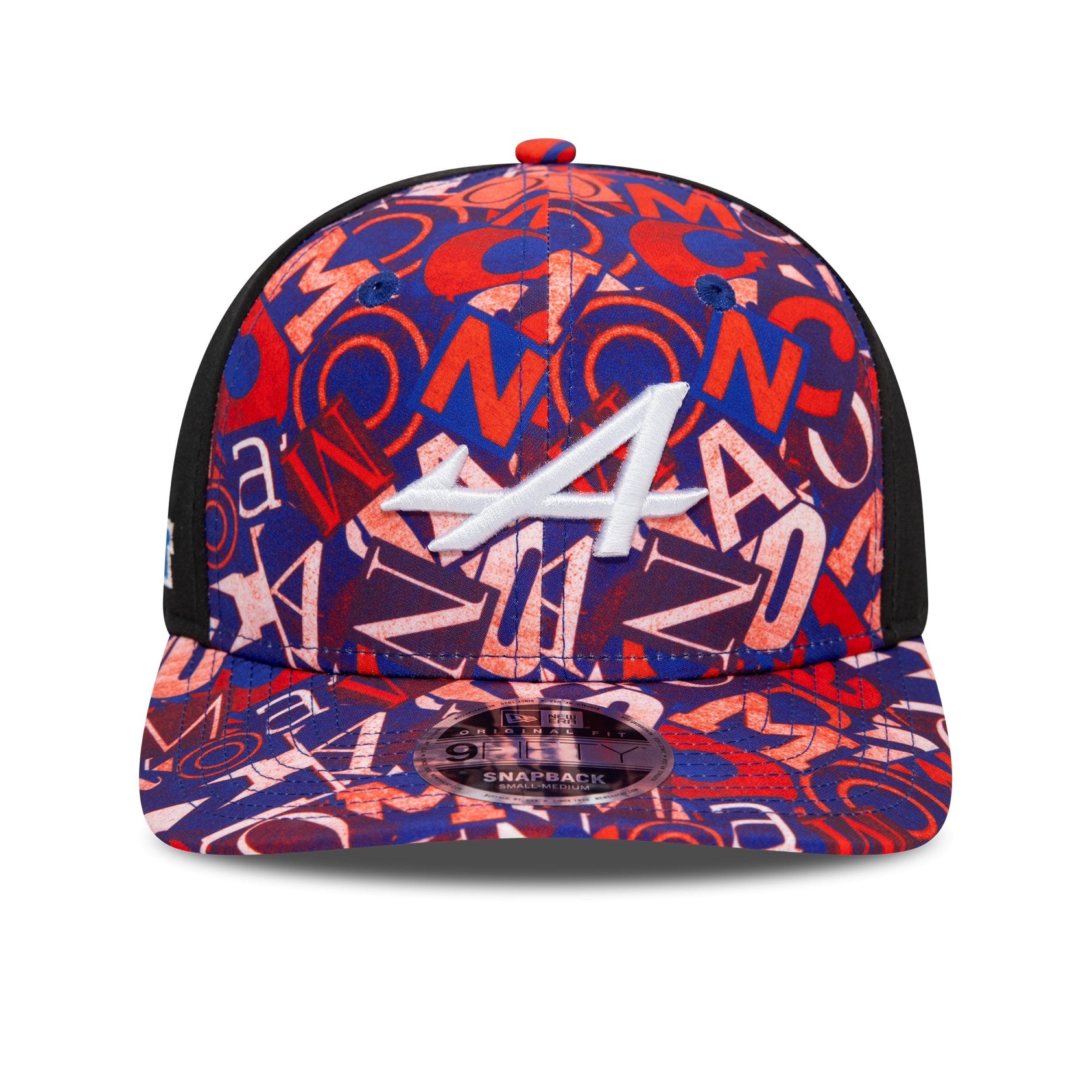 Alpine F1 Monaco 9Fifty Cap Pre Curve Cap Adults - Multicolour/Black