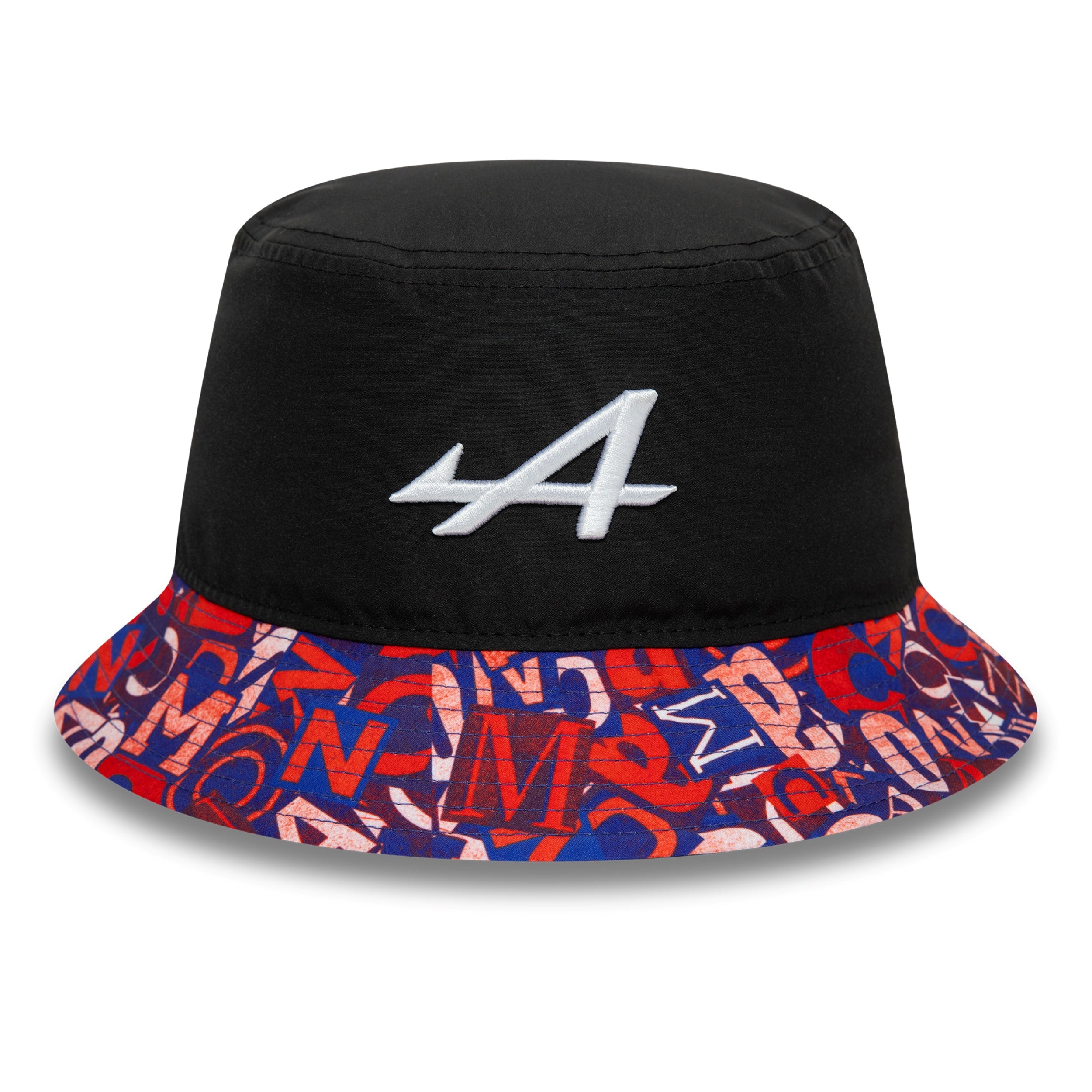 Alpine F1 Monaco Tapered Bucket Hat Adults - Multicolour/Black