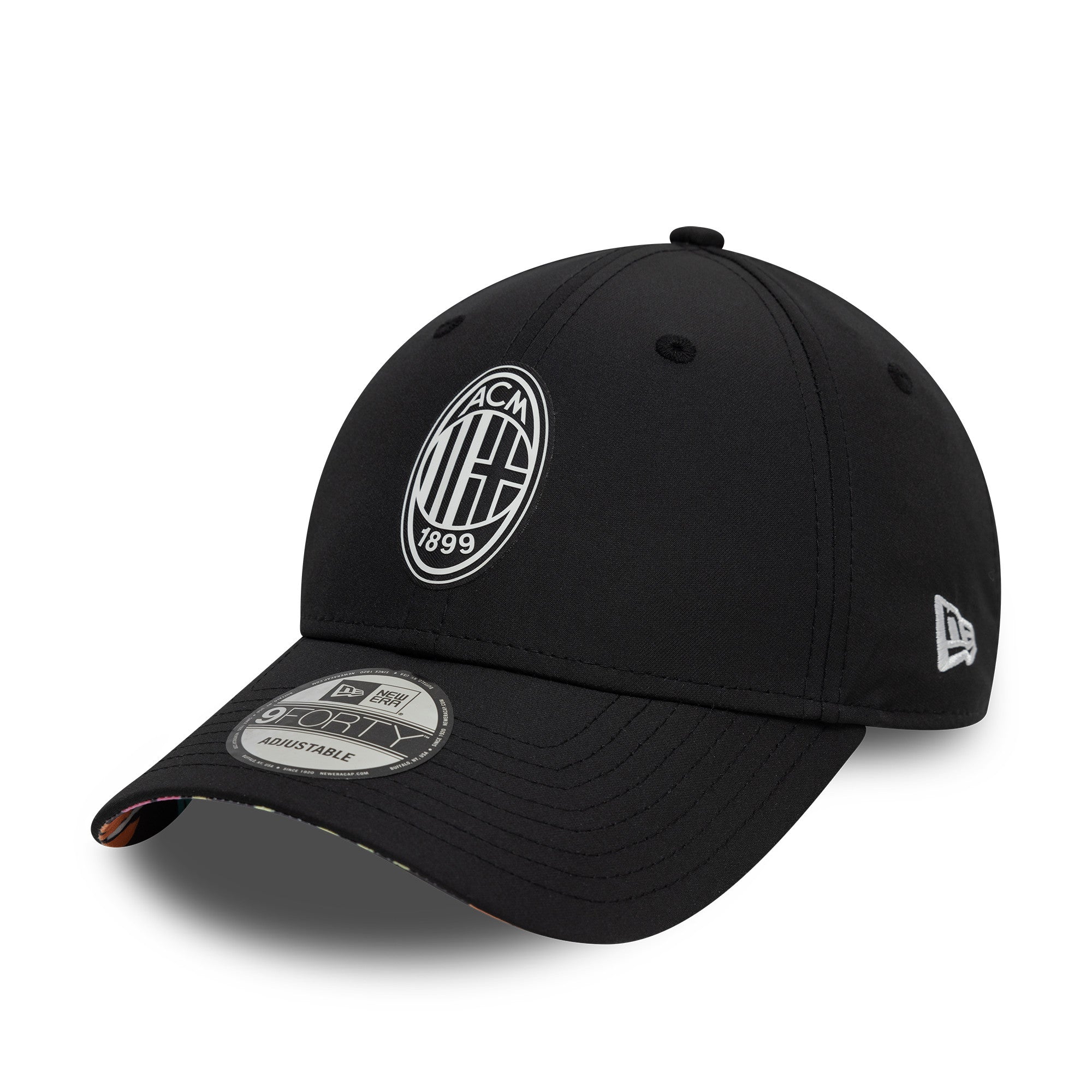 AC Milan Grafiti All Over Print Uv 9Forty Cap Adults - Black