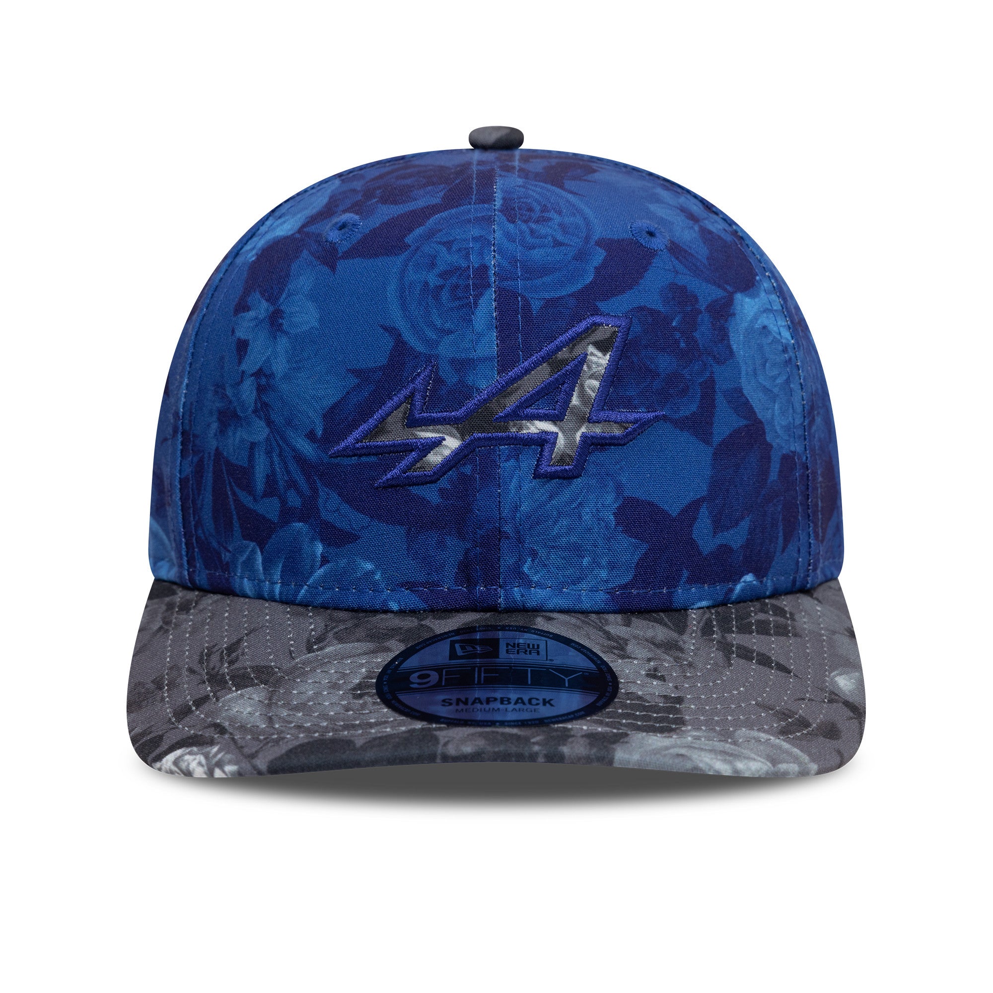 Alpine F1 Tonal Floral 9Fifty Cap Pre Curve Adults - Light Navy/Dark Grey