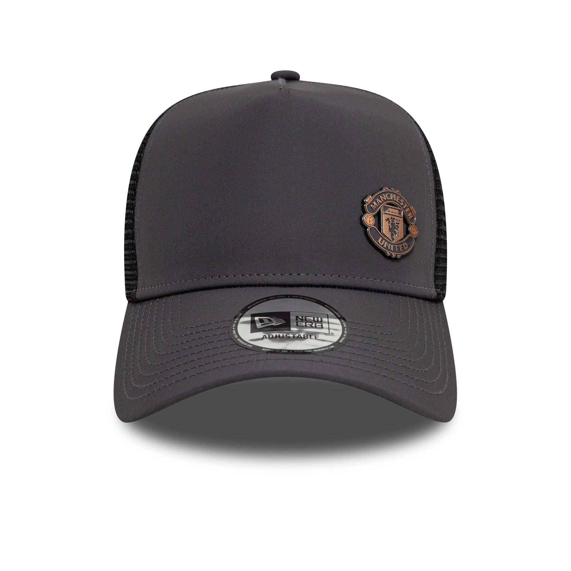 Manchester United Bronze Trucker Cap Adults - Dark Grey