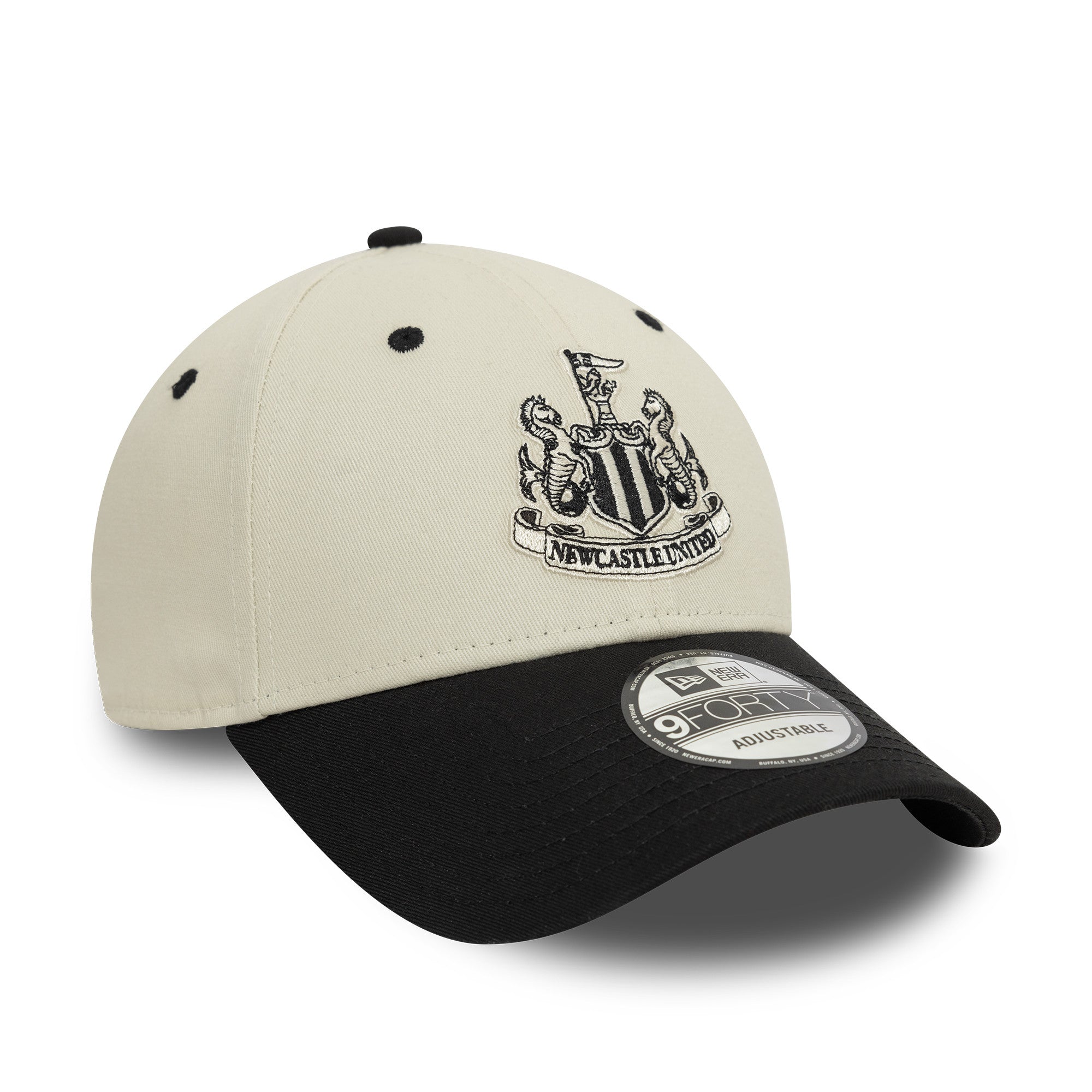 Newcastle United Contrast Visor 9Forty Cap Adults - Ivory/Black