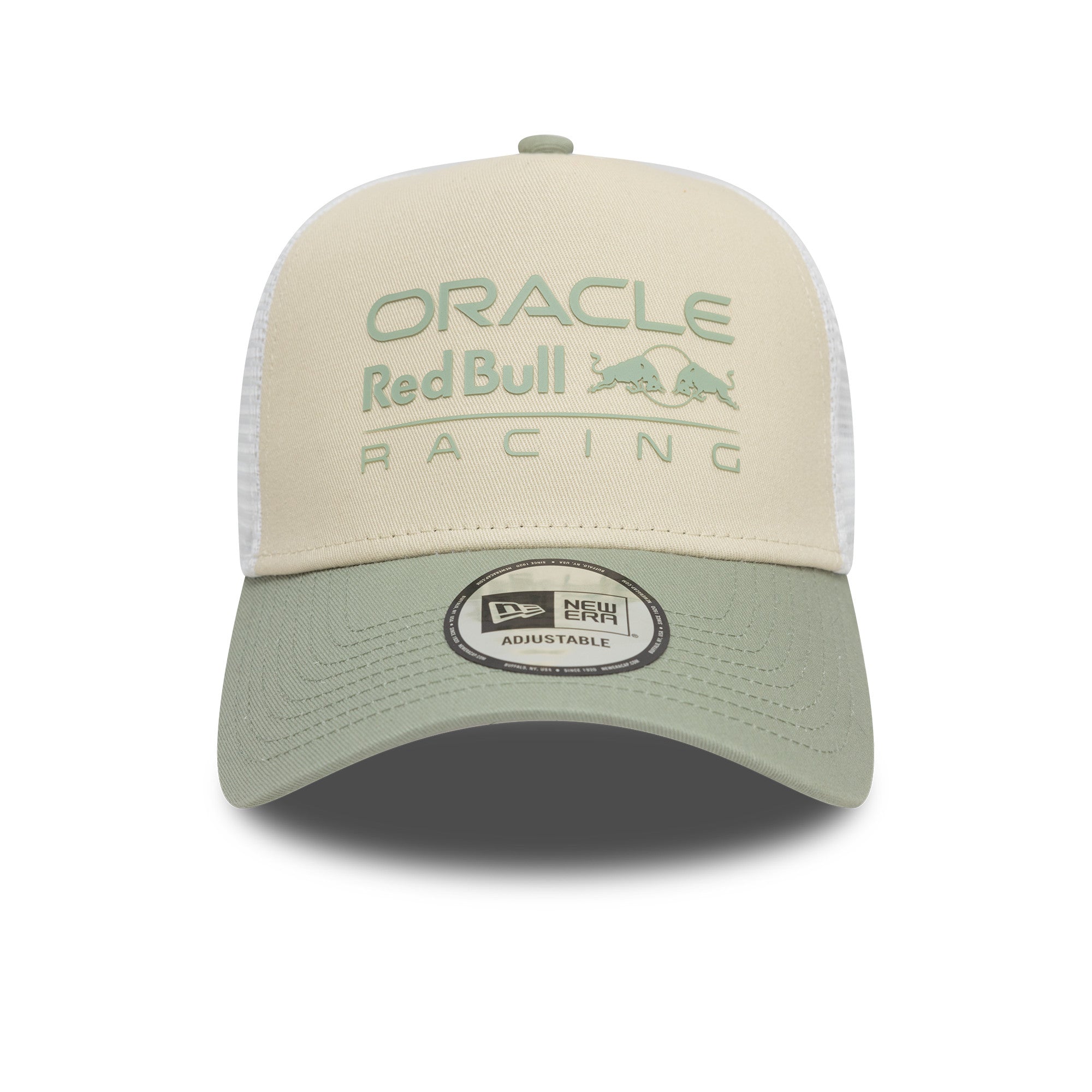 Red Bull Racing F1 Seasonal 9Forty Cap Trucker Cap Adults - Light Cream/Evergreen