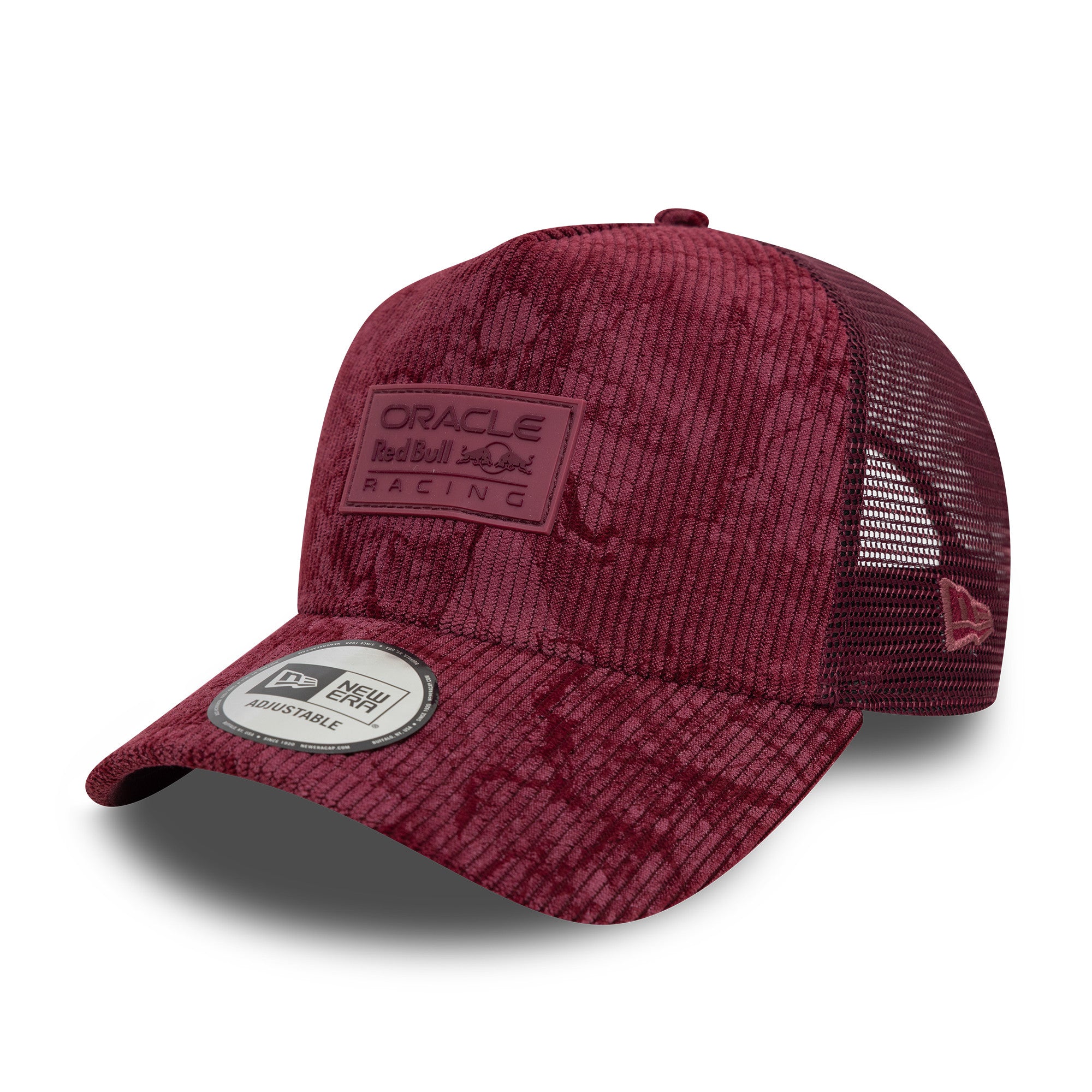 Red Bull Racing F1 Cord 9Forty Cap Trucker Cap Adults - Crushed Red