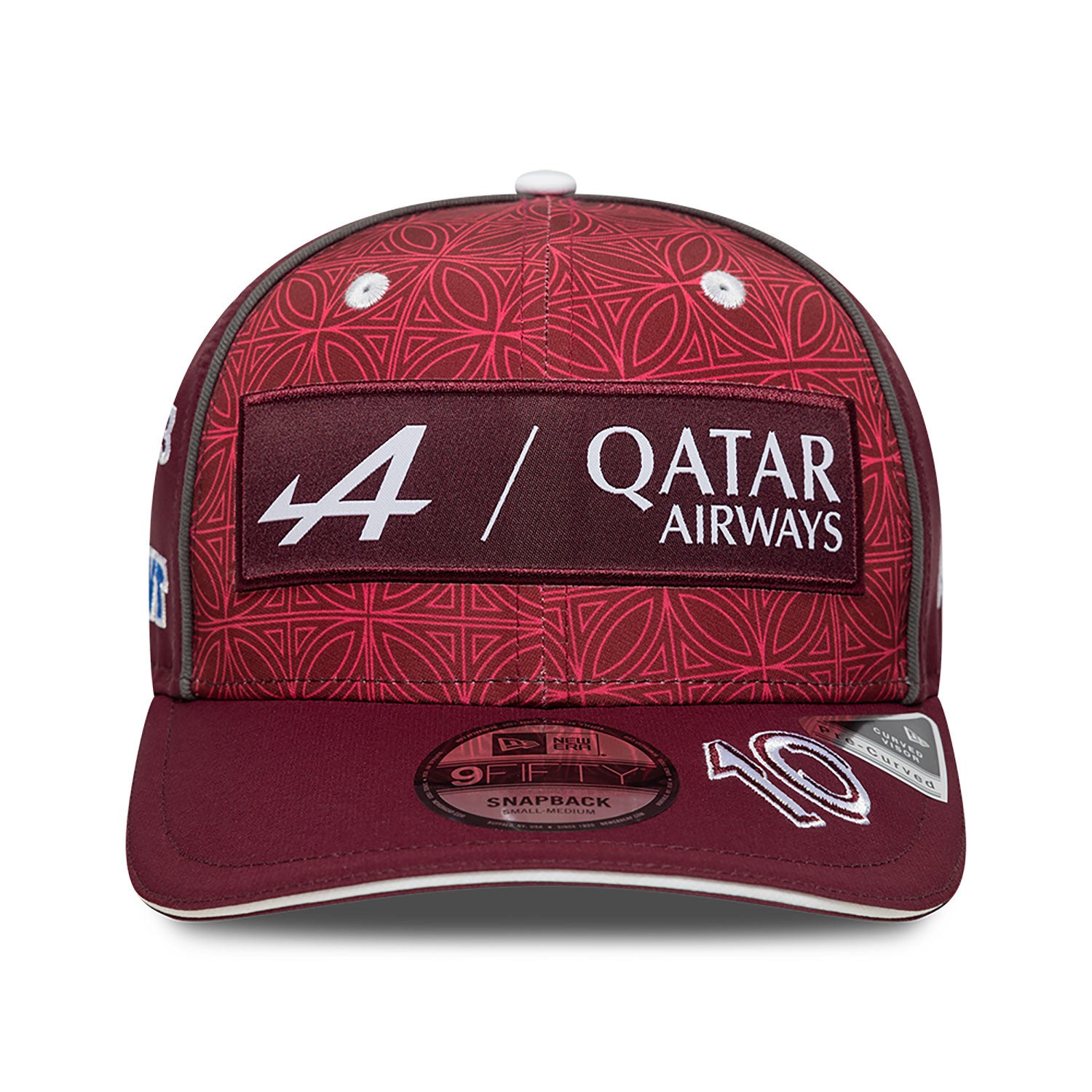 Alpine F1 Qatar 24 Pierre Gasly 9Fifty Cap Pre Curve Adults - Royal Maroon