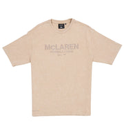 McLaren Racing F1 Wordmark Logo Oversized Tee Adults - Taupe