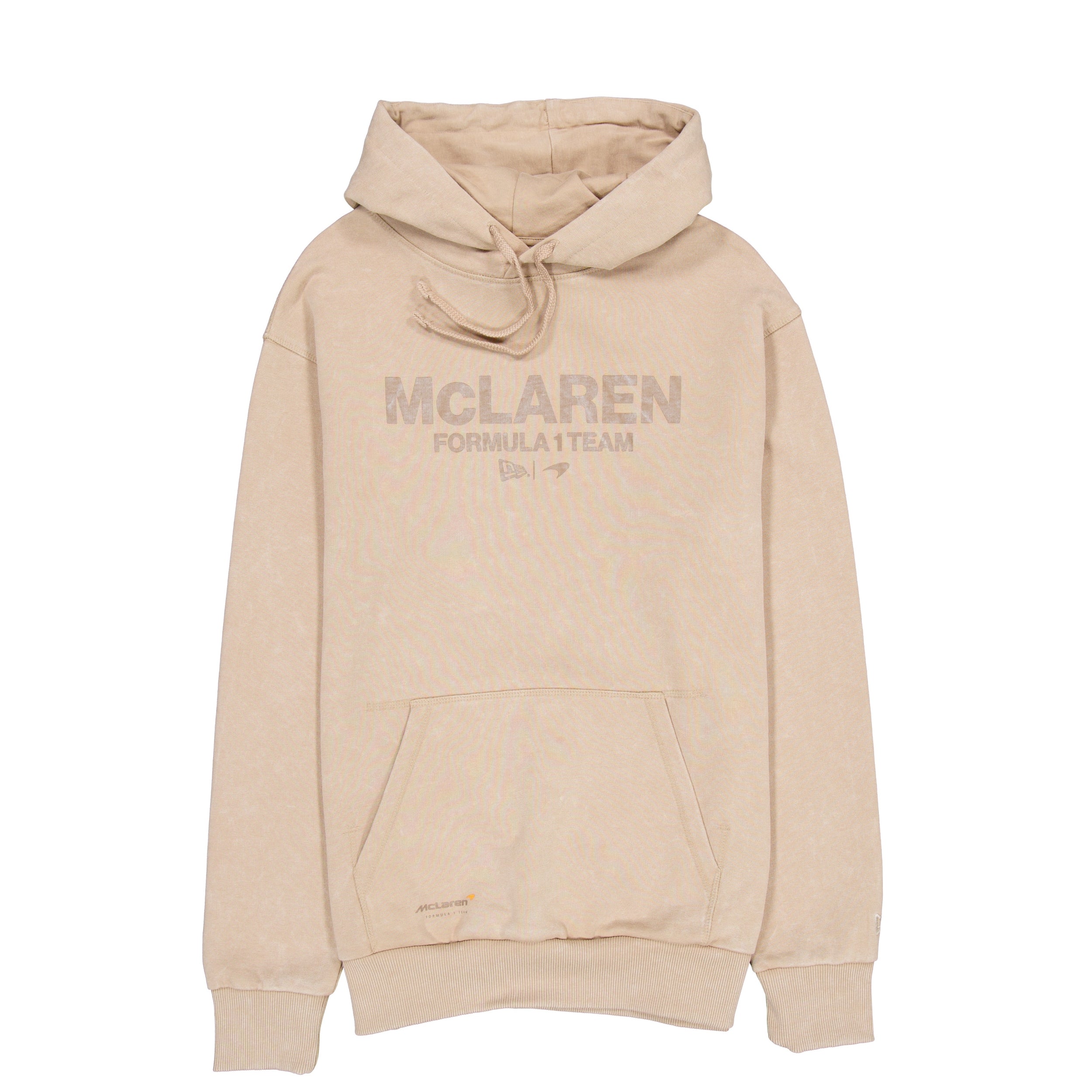 McLaren Racing F1 Wordmark Logo Oversized Hoodie Adults - Taupe