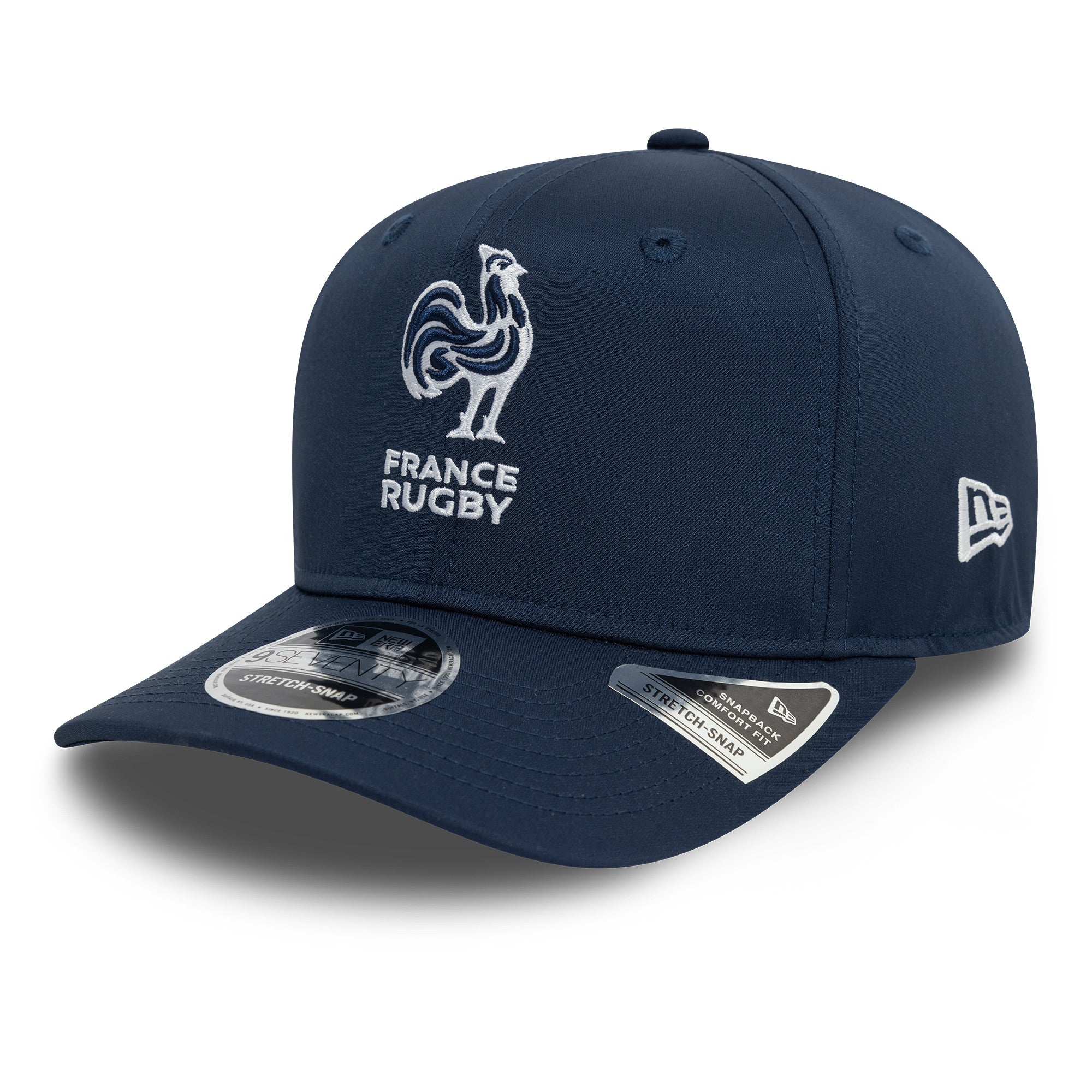French Federation Of Rugby Training Mesh 9Seventy Cap Stretch Snap Adults - Navy