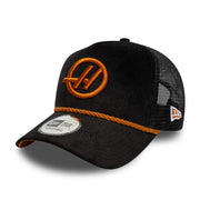 Haas F1 Cord Trucker Cap Adults - Black