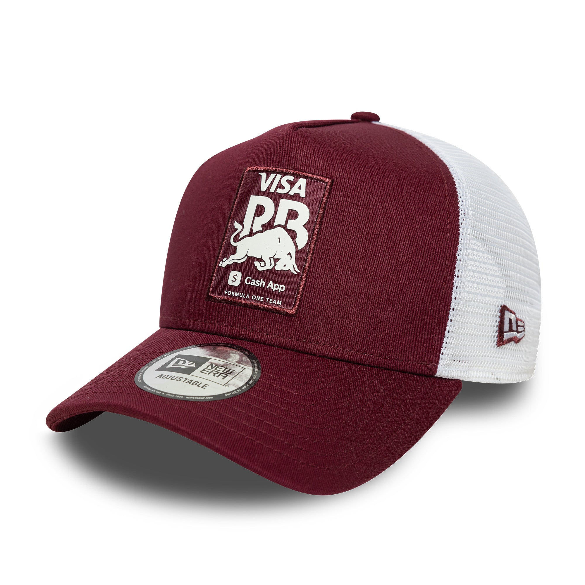 Visa Cash App RB F1 Seasonal Trucker Cap Adults - Royal Maroon