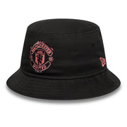 Manchester United Seasonal Bucket Hat Adults - Black/Pastel Pink