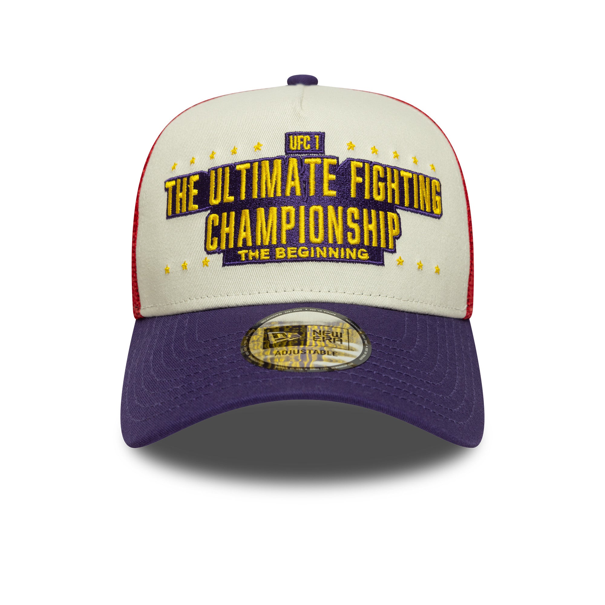 UFC Ultiman 9Forty Cap Af Trucker Cap Adults - Light Cream/Purple