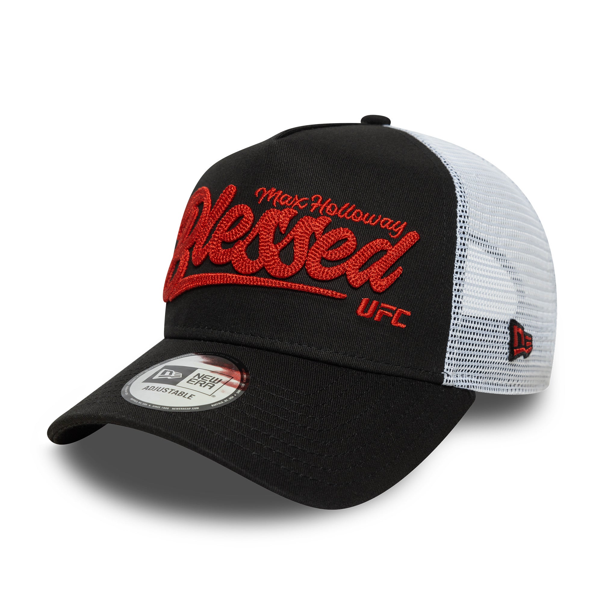UFC Holloway Trucker Cap Adults - Black/Scarlet