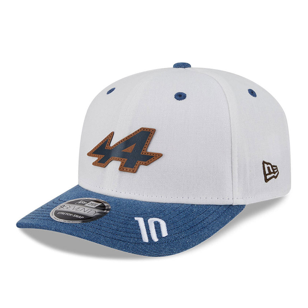 Alpine F1 Team 2025 Austin Pierre Gasly 9Seventy Cap Stretch Snap Adults - Ivory