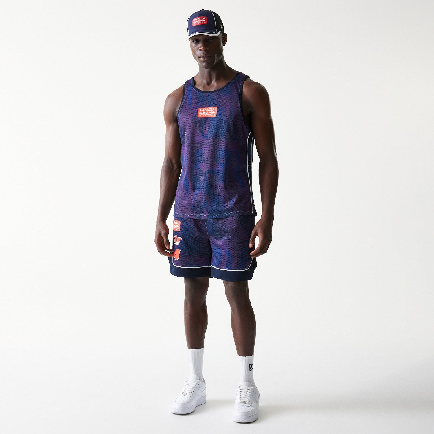 Red Bull Racing F1 Oversized Mesh Shorts Adults - Night Sky