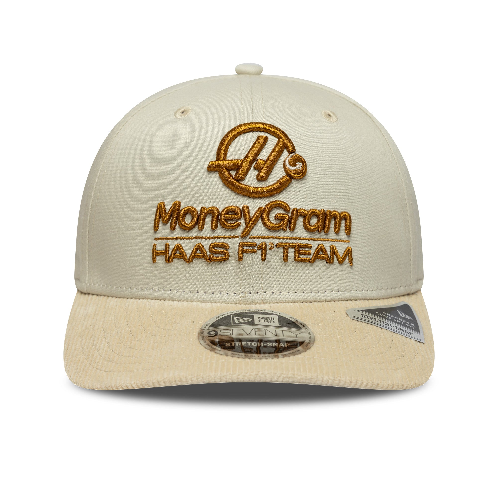 Haas F1 Cord 9Seventy Cap Stretch Snap Adults - Stone