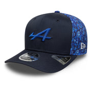Alpine F1 All Over Print 9Fifty Cap Stretch Snap Adults - Navy