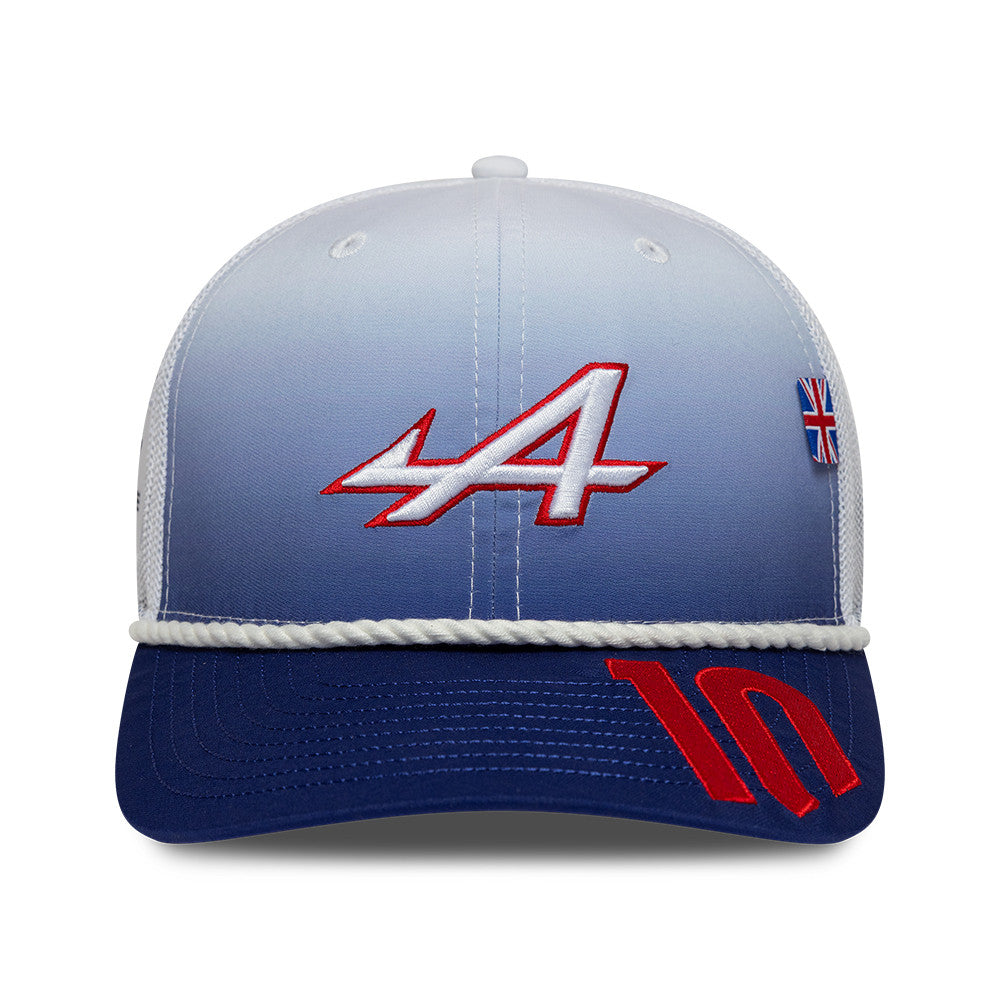 Alpine F1 Pierre Gasly 2026 Silverstone 9Seventy Cap Stretch Snap Adults - White
