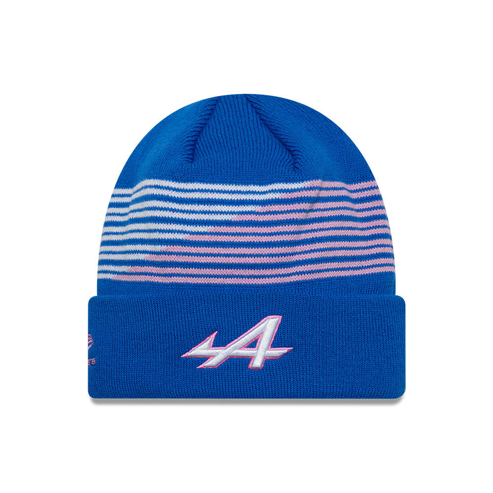 Alpine F1 Team 2026 Beanie Adults - Bright Blue/Pale Pink