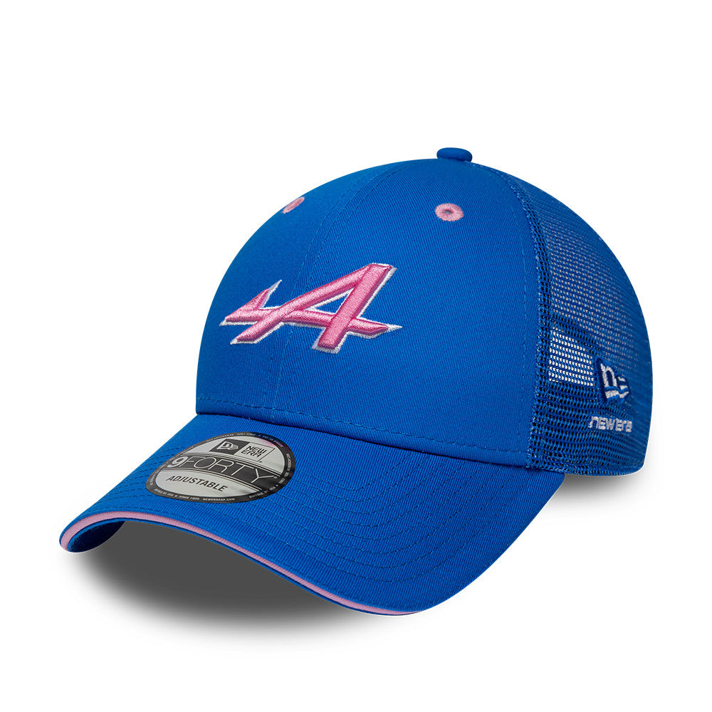 Alpine F1 Summer League 9Forty Cap Adults - Bright Blue/Pale Pink