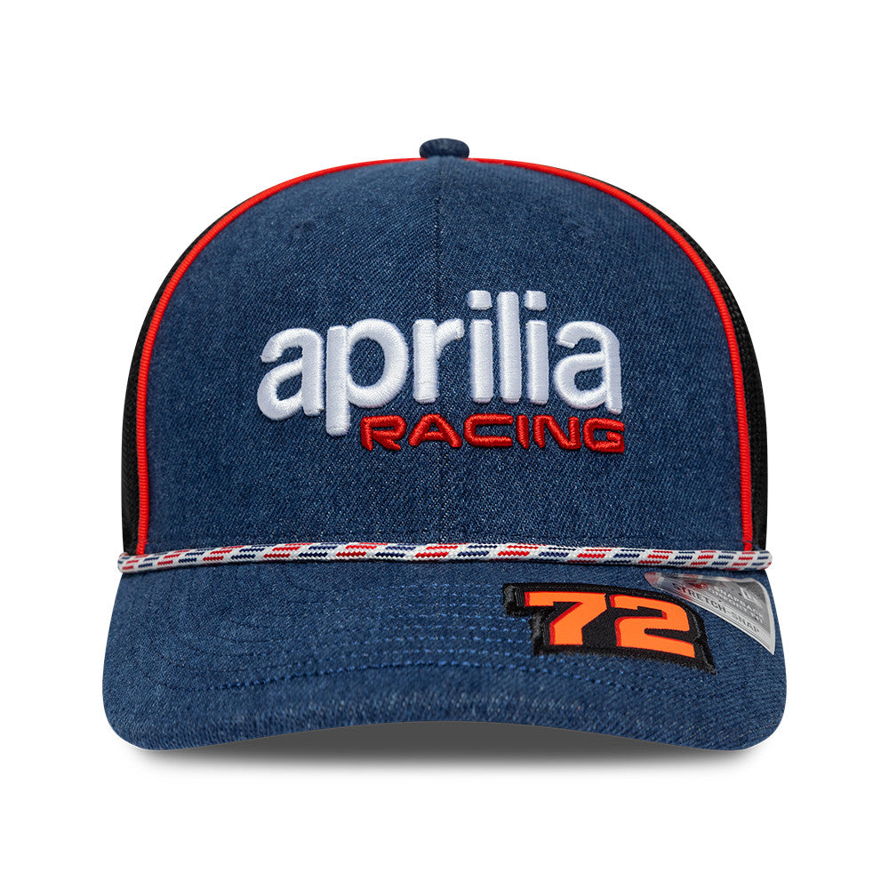Aprilia Team 2026 Austin Marco Bezzecchi 9Seventy Cap Stretch Snap Adults - Open Blue