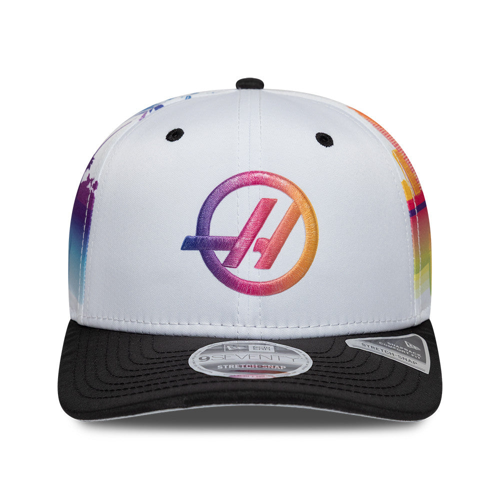 Haas F1 Miami 9Seventy Cap Stretch Snap Adults - White
