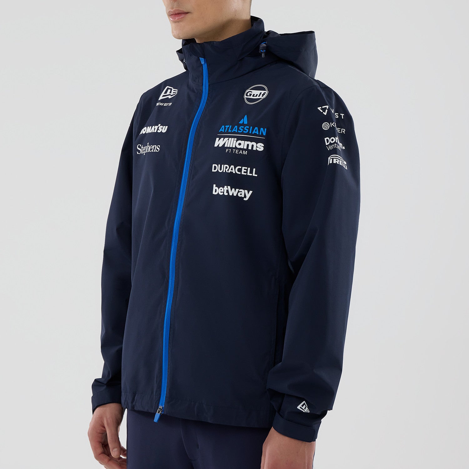 Williams F1 Team 2026 Rain Jacket Mens - Night Shift Navy