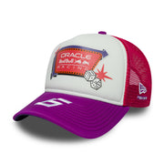 Red Bull Racing F1 2026  Isack Hadjar Vegas Trucker Cap Adults - Dark Pink/Purple