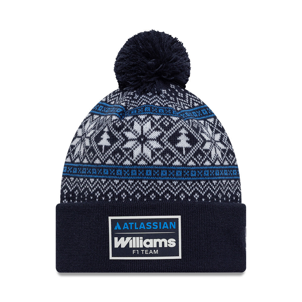 Williams F1 Christmas Bobble Knit Adults - Night Shift Navy