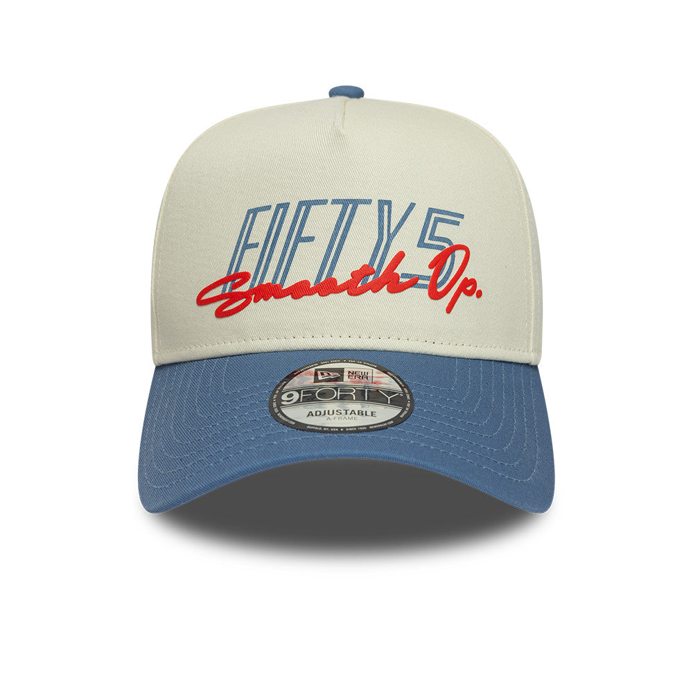 Team Fifty5 Contrast Visor 9Forty Cap A-Frame Adults - Chrome White