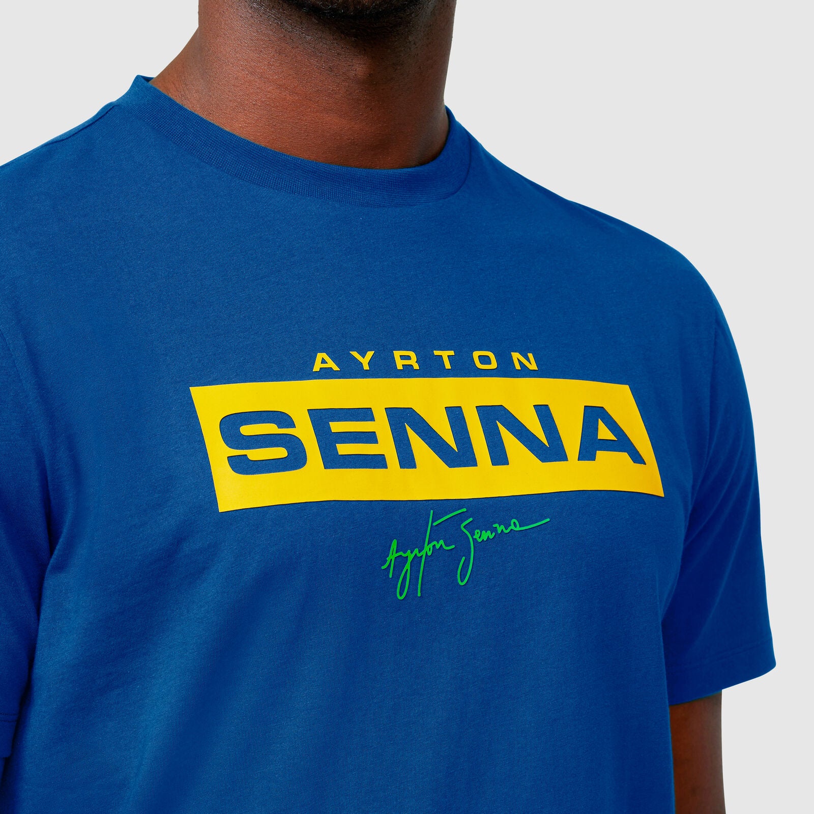 Ayrton Senna Logo Tee - Blue