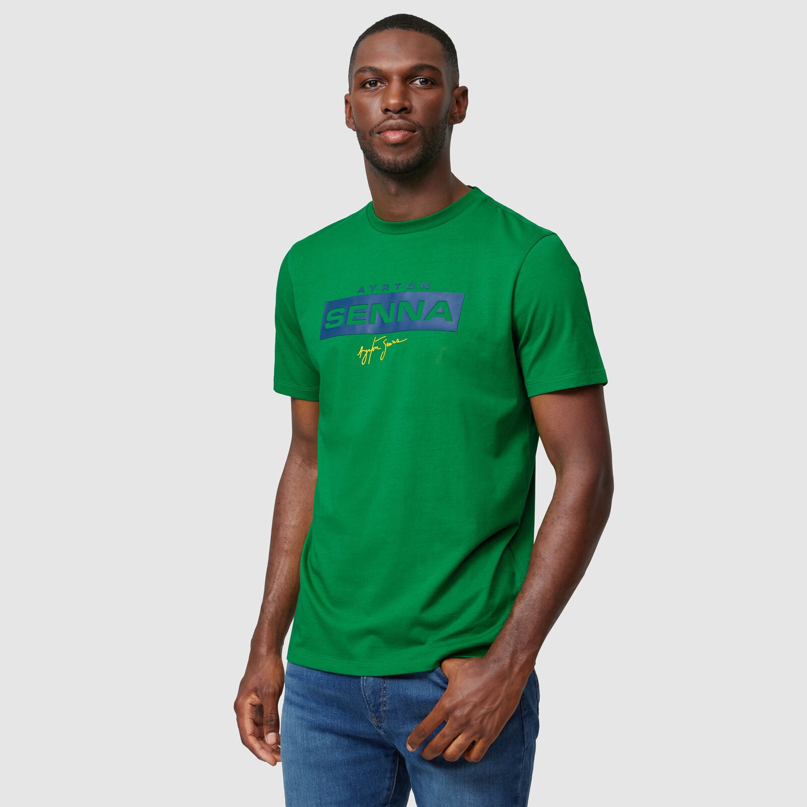 Ayrton Senna Logo Tee - Green